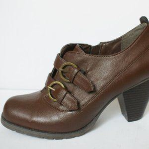 Nicole Ankle Boots Brown Leather
